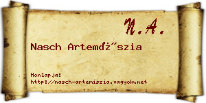 Nasch Artemíszia névjegykártya
